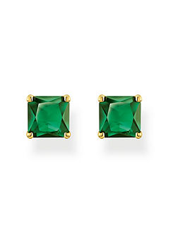 Ear Studs with Green Stones by THOMAS SABO