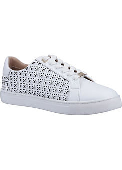 Ease White Leather Trainers by Dune London