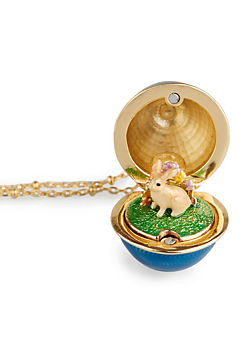 Easter Bunny Locket Necklace by Bill Skinner