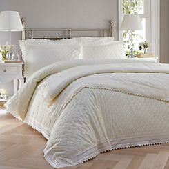 Ecru Broderie Anglaise Bedspread & Pillowshams by Portfolio Home