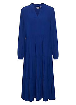 Eda Loose Fit Long Sleeve Midi Dress by Saint Tropez