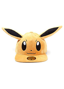 Eevee Plush with Ears Snapback Baseball Cap by Pokemon
