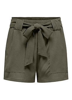 Elasticated Waist Shorts with Tie Belt by Only