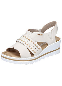 Elasticated band Wedge Sandals by Rieker