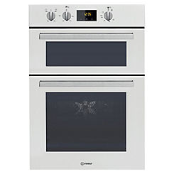 Electric Double Oven IDD6340WH by Indesit - White - A Rated