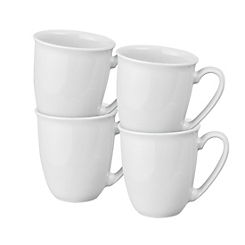 Elements Stone White Set of 4 Mugs by Denby