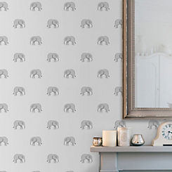 Elephant Wallpaper by Sophie Allport