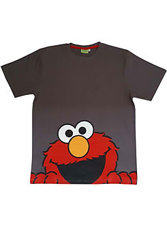 Elmo Men’s Grey T-Shirt by Sesame Street