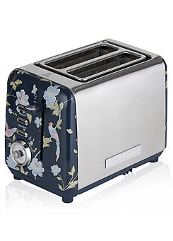 Elveden 2 Slice Toaster - Navy by Laura Ashley