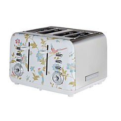 Elveden White 4 Slice Toaster by Laura Ashley