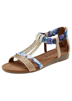 Embellished Strappy Sandals by LASCANA