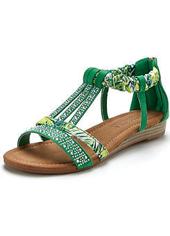 Embellished Strappy Sandals by LASCANA
