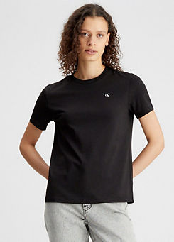 Embroidered Logo Badge Short Sleeve T-Shirt by Calvin Klein