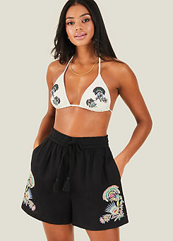 Embroidered Shorts by Accessorize