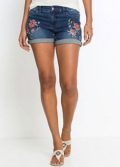 Embroidered Shorts by bonprix
