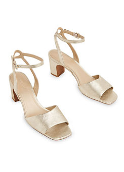 Emerson Gold Block Heel Sandals by Whistles