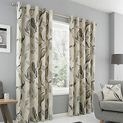 Ensley Pair of Eyelet Curtains by Fusion