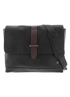 Ethan PU Laptop Bag Black by Storm London