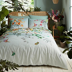 Ethereal Flora 100% Cotton Sateen 220 Thread Count Duvet Cover Set by Graham & Brown