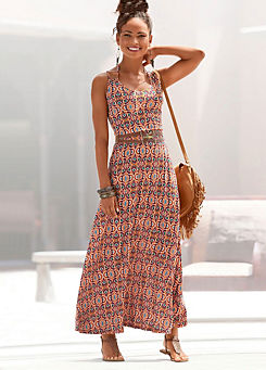 Ethnic Print Maxi Summer Dress by LASCANA