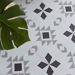 Ethno Peel & Stick Self-adhesive Vinyl Floor Tiles 30.5 cm x 30.5 cm by d-c-fix