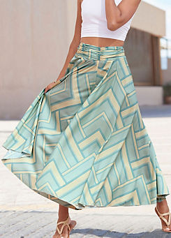 Extra Wide Printed Culottes by LASCANA