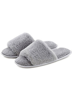 Faux Fur Slippers by Vivance