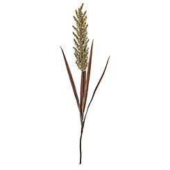 Faux Wheat & Russet Pampas Spray by Chic Living