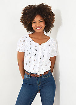 Favourite Broderie Top by Joe Browns