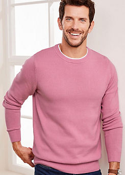 Favourite Cotton Crew Neck Jumper by Cotton Traders