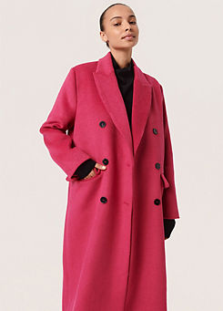 Fia Knee-Length Double Breasted Coat by Soaked in Luxury