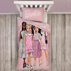 Figures Single Panel Duvet Cover Set by Barbie