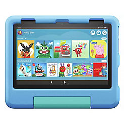 Fire HD 8 Kids tablet , 8-inch HD display, ages 3-7, Blue (2022) by Amazon