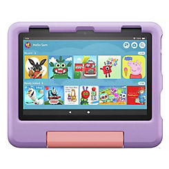 Fire HD 8 Kids tablet , 8-inch HD display, ages 3-7, Purple (2022) by Amazon