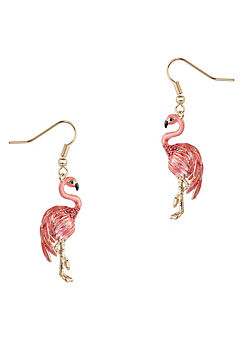 Flamingo Drop Earrings by Bill Skinner
