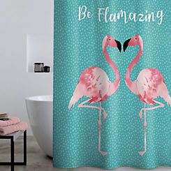 Flamingo Shower Curtain by Catherine Lansfield