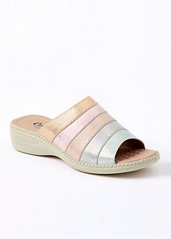 Flexisole Patchwork Mules by Cotton Traders