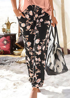 Floral Beach Trousers by LASCANA