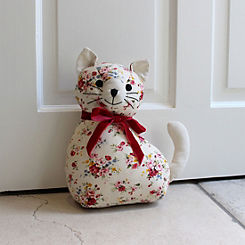 Floral Cat Doorstop by Riva Home