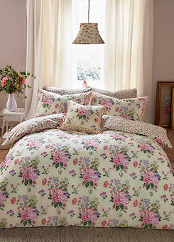 Floral Fields 100% Cotton Percale 180 Thread Count Duvet Cover Set by Cath Kidston