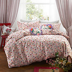 Floral Heart Frill 100% Cotton Duvet Cover Set by Cath Kidston