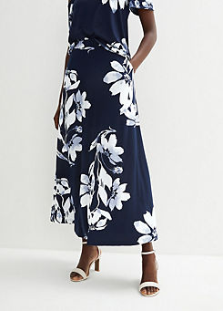 Floral Jersey Maxi Skirt by bonprix