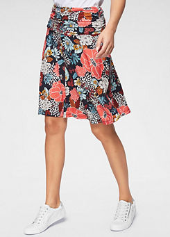 Floral Jersey Skirt by Aniston