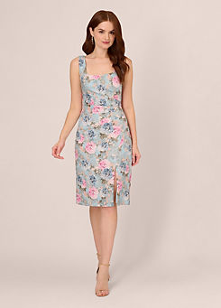 Floral Matelasse Dress by Adrianna Papell