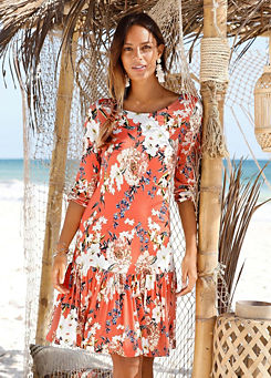 Floral Print Beach Dress by s.Oliver