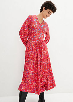 Floral Print Jersey Dress by bonprix