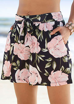 Floral Print Shorts by s.Oliver