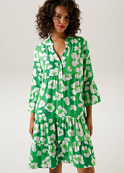 Floral Print Tunic Dress by Aniston