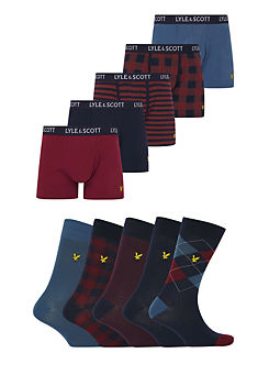 Floyd 10 Pack Underwear & Socks Gift Set  by Lyle & Scott