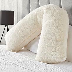 Fluffy Fleece V Shape Pillow by Downland